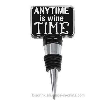 En cualquier momento es Wine Time Pizarra Wine Stopper